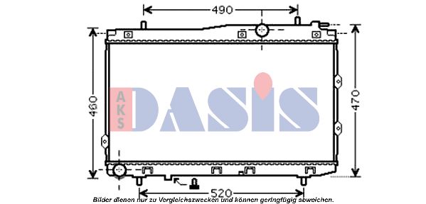 AKS DASIS Radiators, Motora dzesēšanas sistēma 510083N